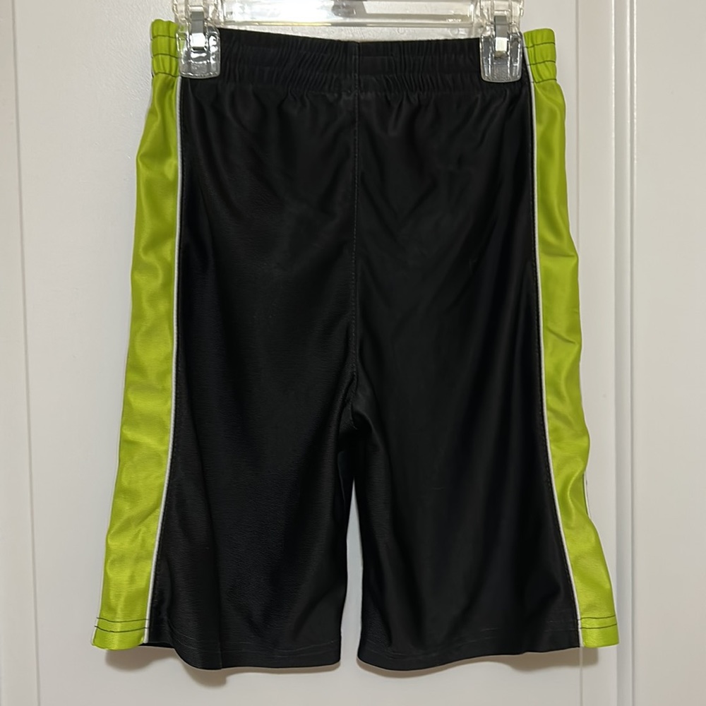 Boys Black & Yellow Athletic Shorts